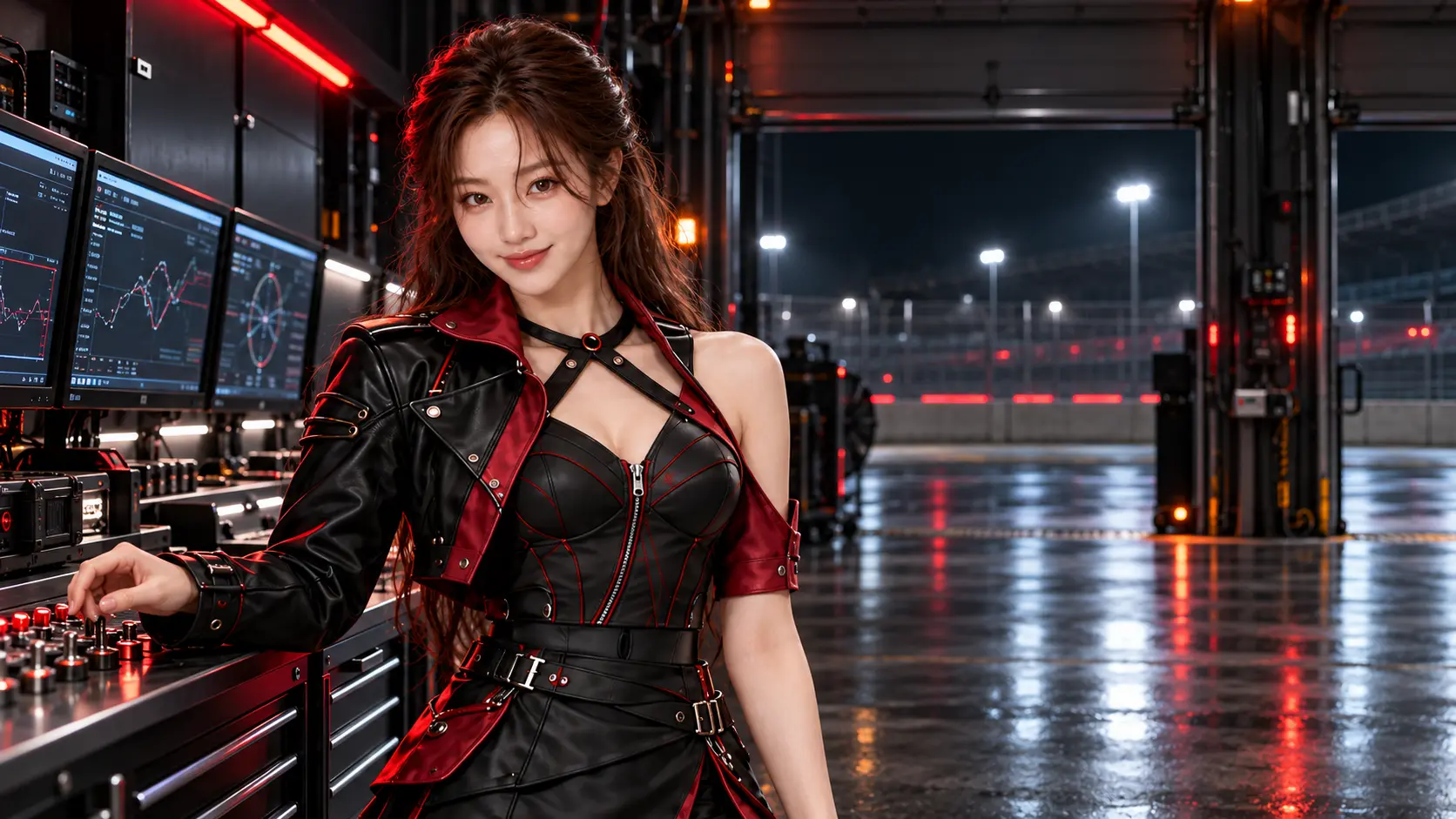 MIRA performing the pre-chorus on the REDLINE track