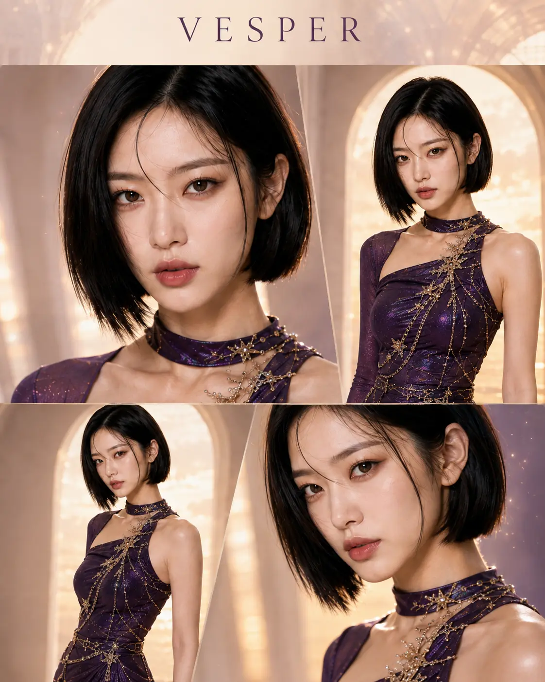 VESPER in her RIGHT HERE visual styling