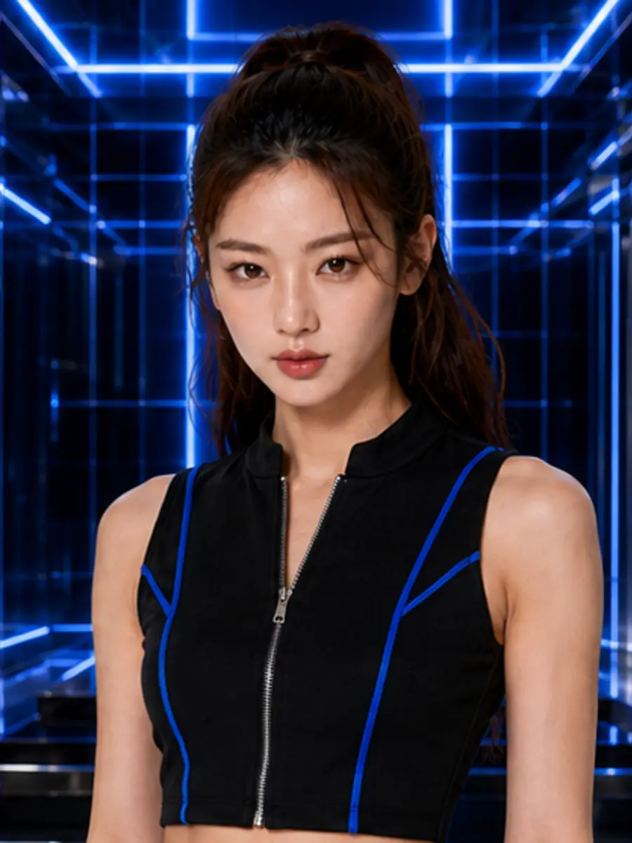 ZAYA in Electric Cobalt styling for TAKE FORM